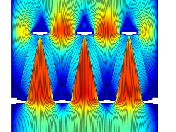 Airflow pattern HS-Mikro Pak compact filter